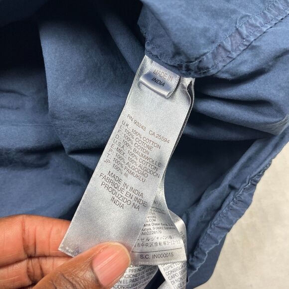 Diesel Men’s Casual Utility Button Shirt Distressed Blue Long Sleeve Grunge S - Picture 8 of 10